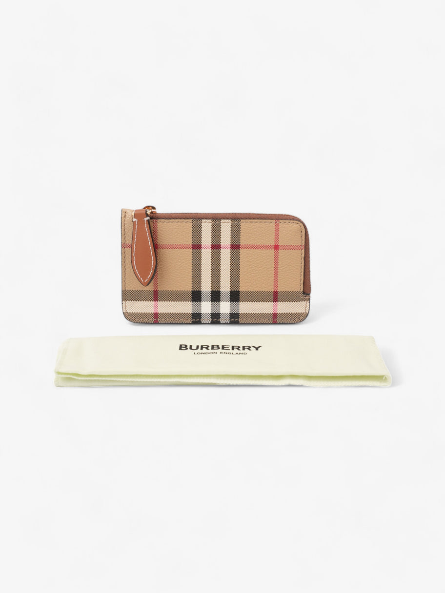 Burberry Somerset Card Case Archive Beige / Vintage Check Canvas Image 8