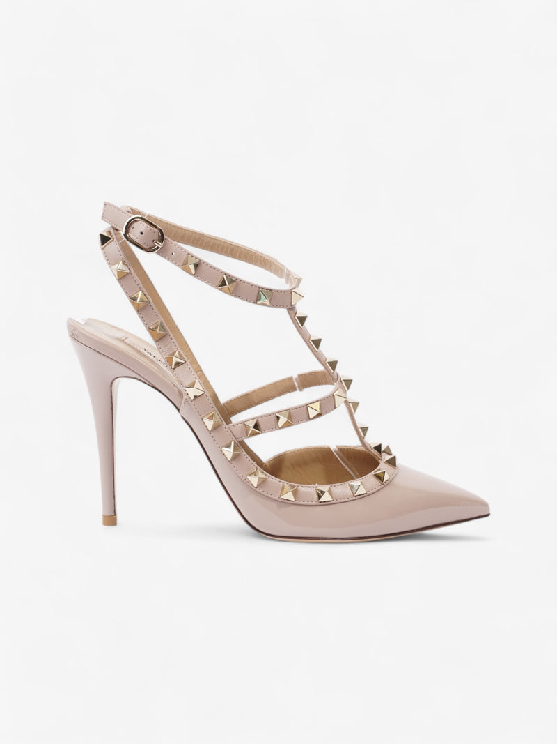  Valentino Rockstud Heels Nude Patent Leather EU 40 UK 7