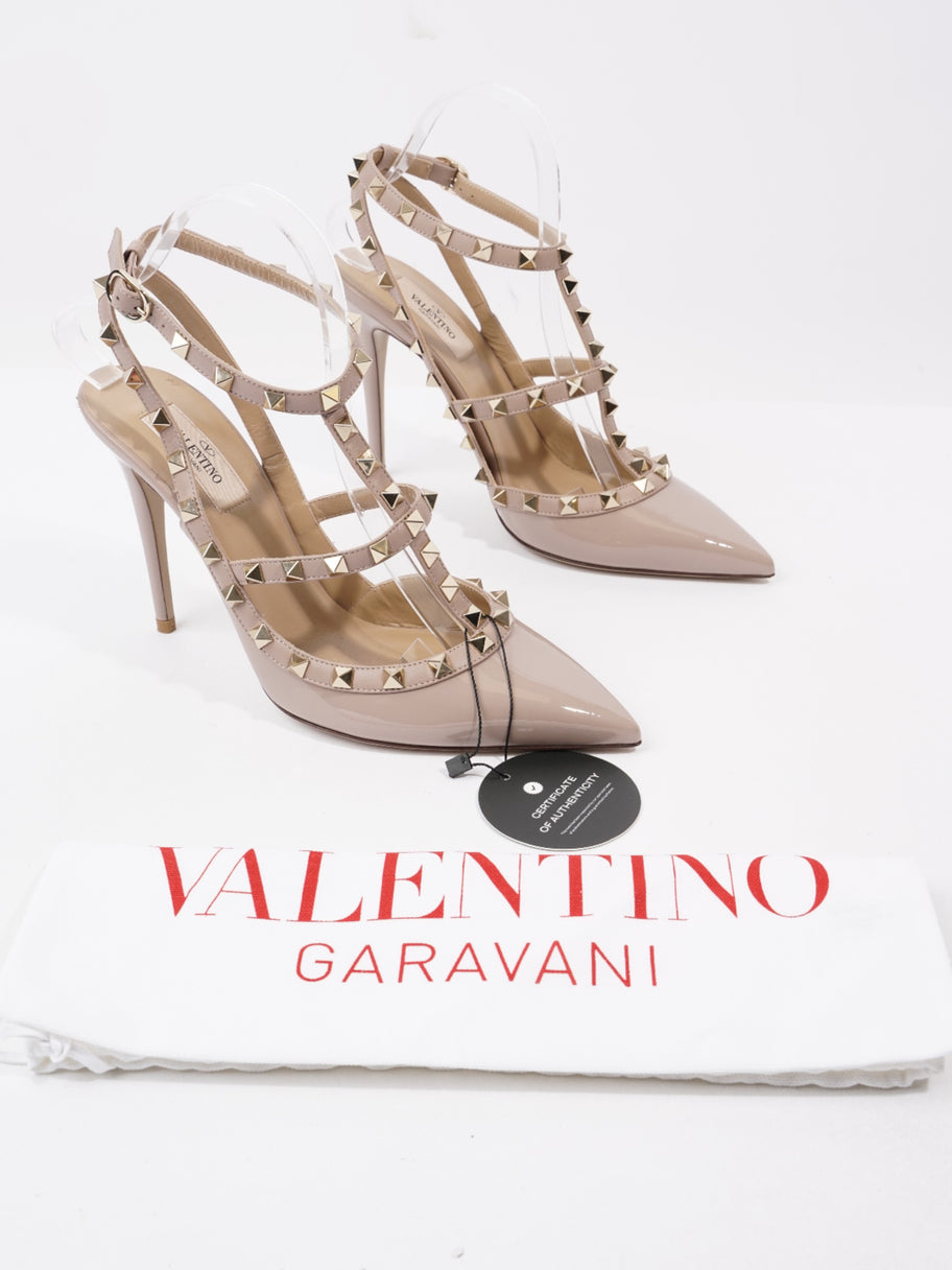 Valentino Rockstud Heels Nude Patent Leather EU 40 UK 7 Image 9