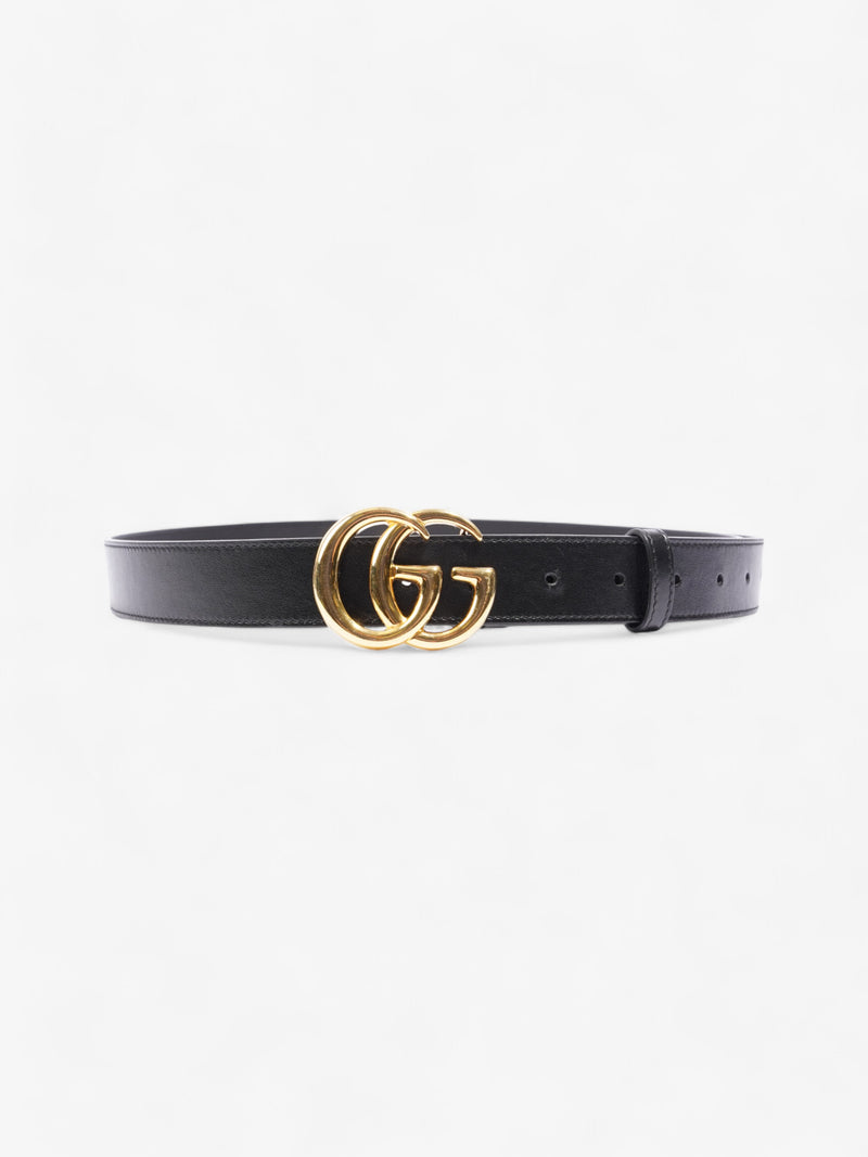  Gucci Marmont Belt Black / Gold Leather 95cm 38