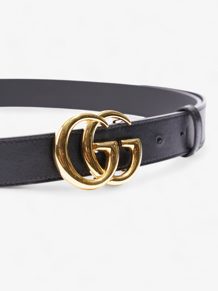 Gucci Marmont Belt Black / Gold Leather 95cm 38