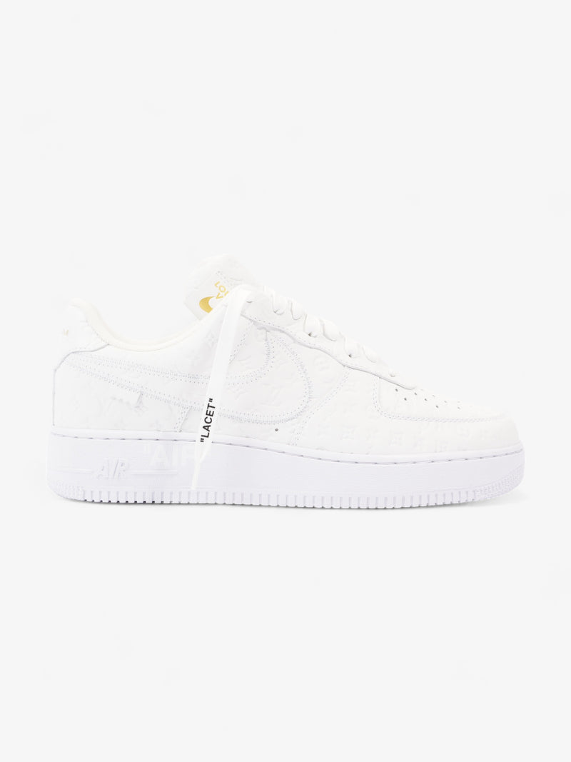  Air Force 1 Low By Virgil Abloh White Embossed Leather EU 43 UK 9