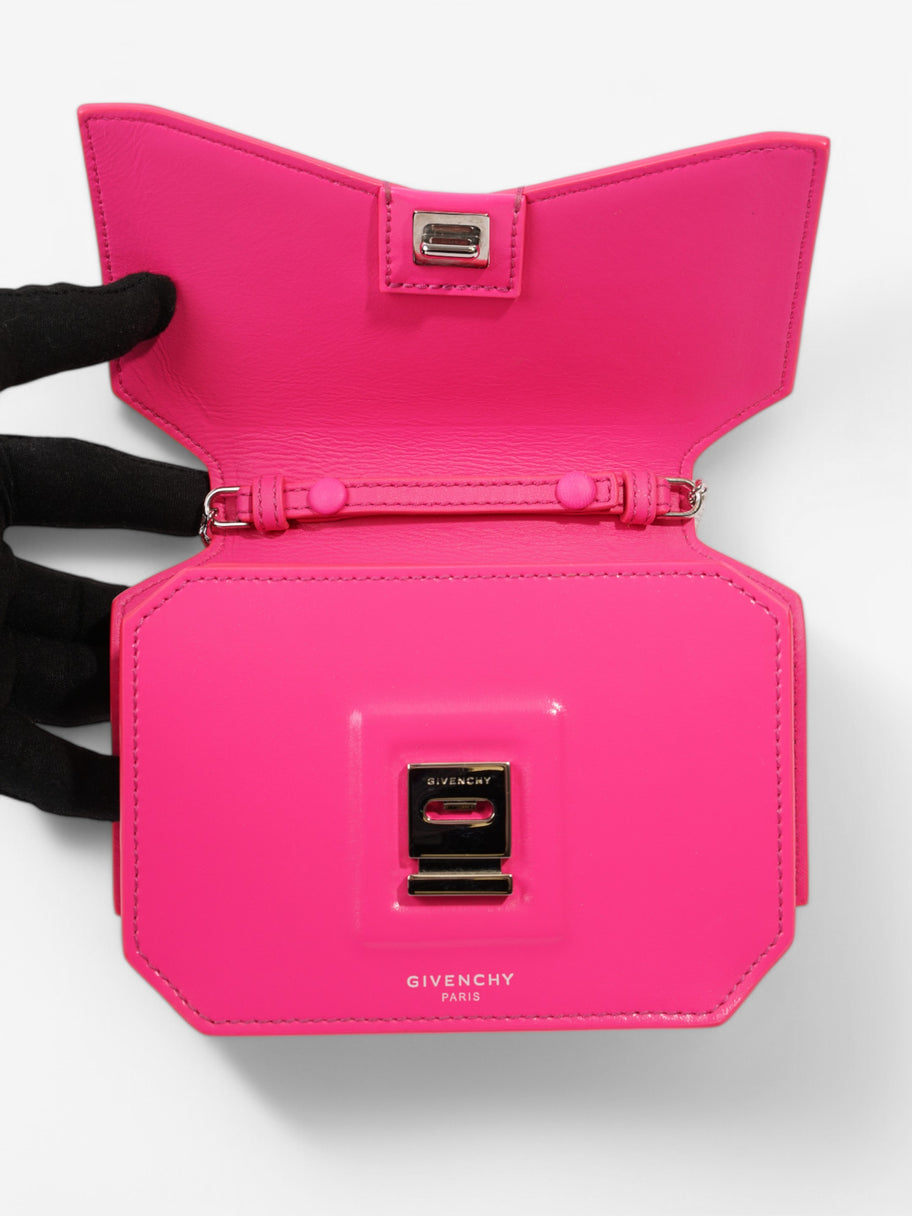 Givenchy Bow Cut Crossbody Neon Pink Leather Mini Image 8