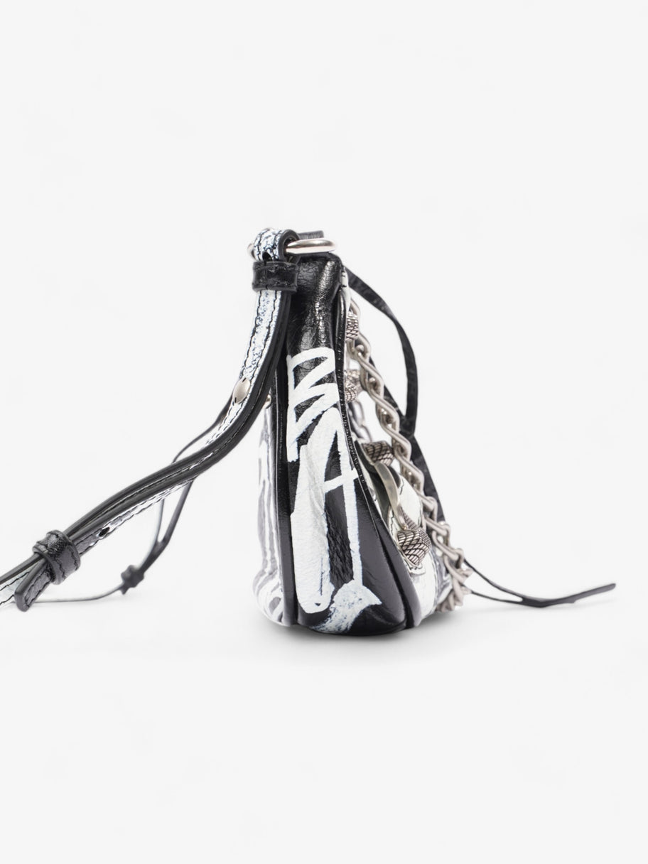 Balenciaga Le Cagole Black / White Leather Mini Image 5