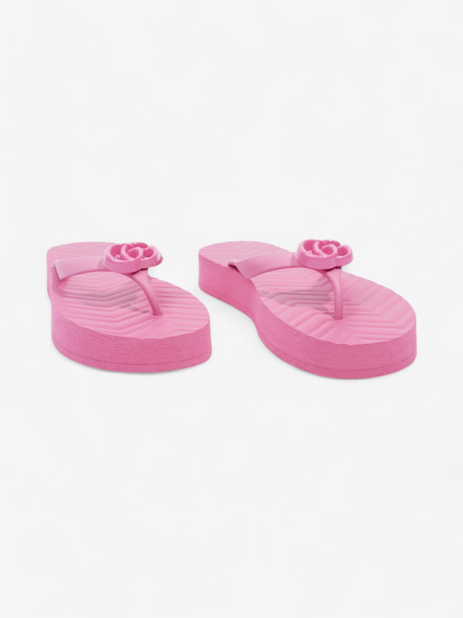 Gucci Double G Platform Sandal Pink Rubber EU 41 UK 8 Image 2