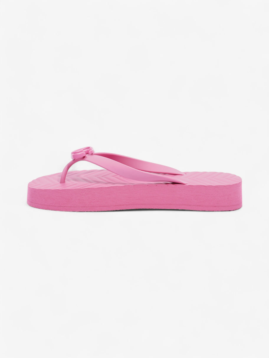 Gucci Double G Platform Sandal Pink Rubber EU 41 UK 8 Image 3