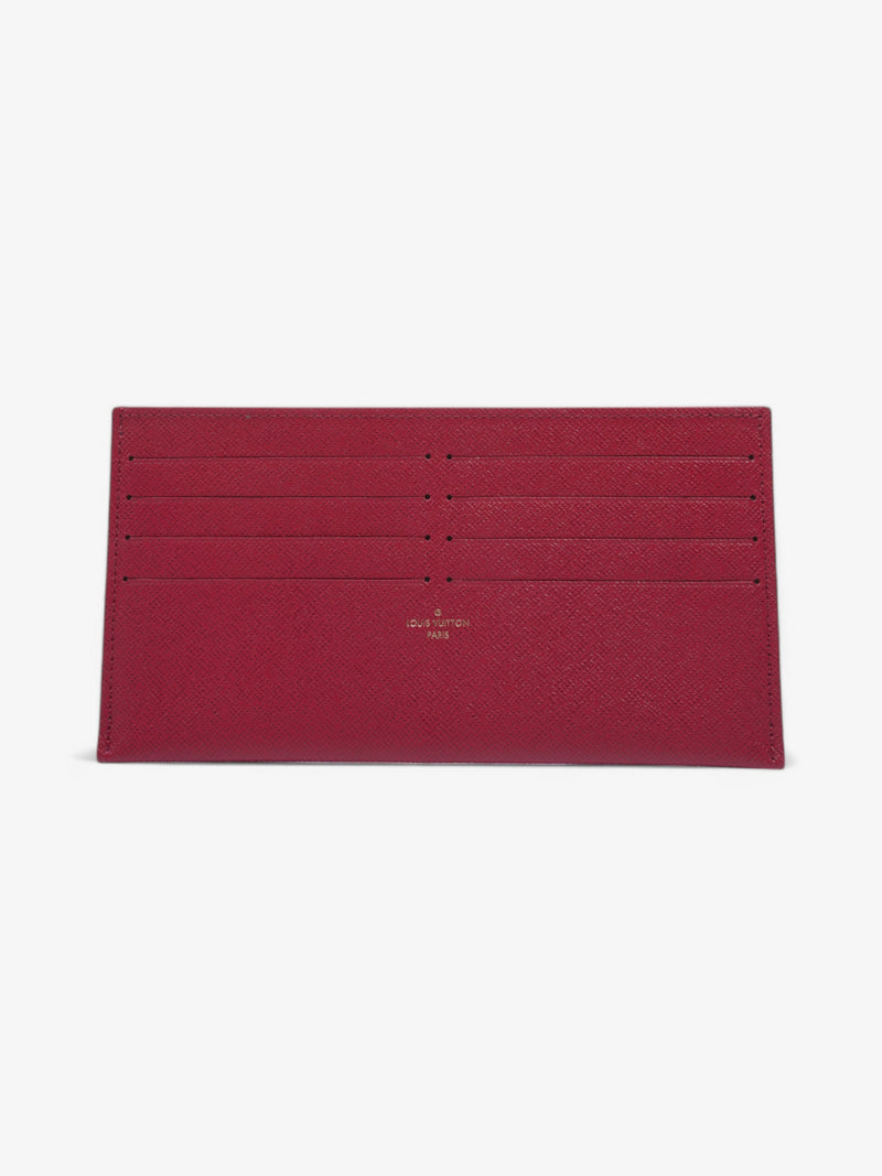  Louis Vuitton Felicie Card Holder Insert Fuschia Calfskin Leather