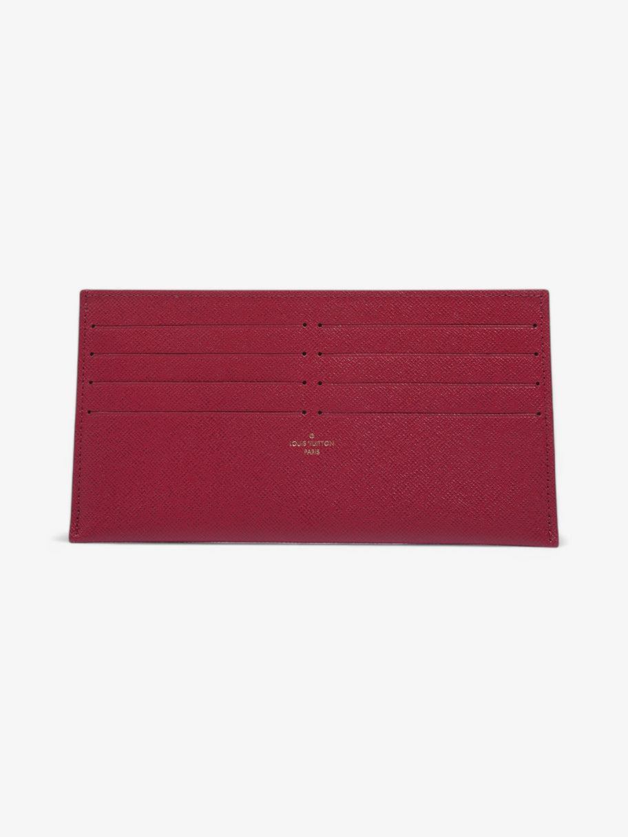 Louis Vuitton Felicie Card Holder Insert Fuschia Calfskin Leather Image 1