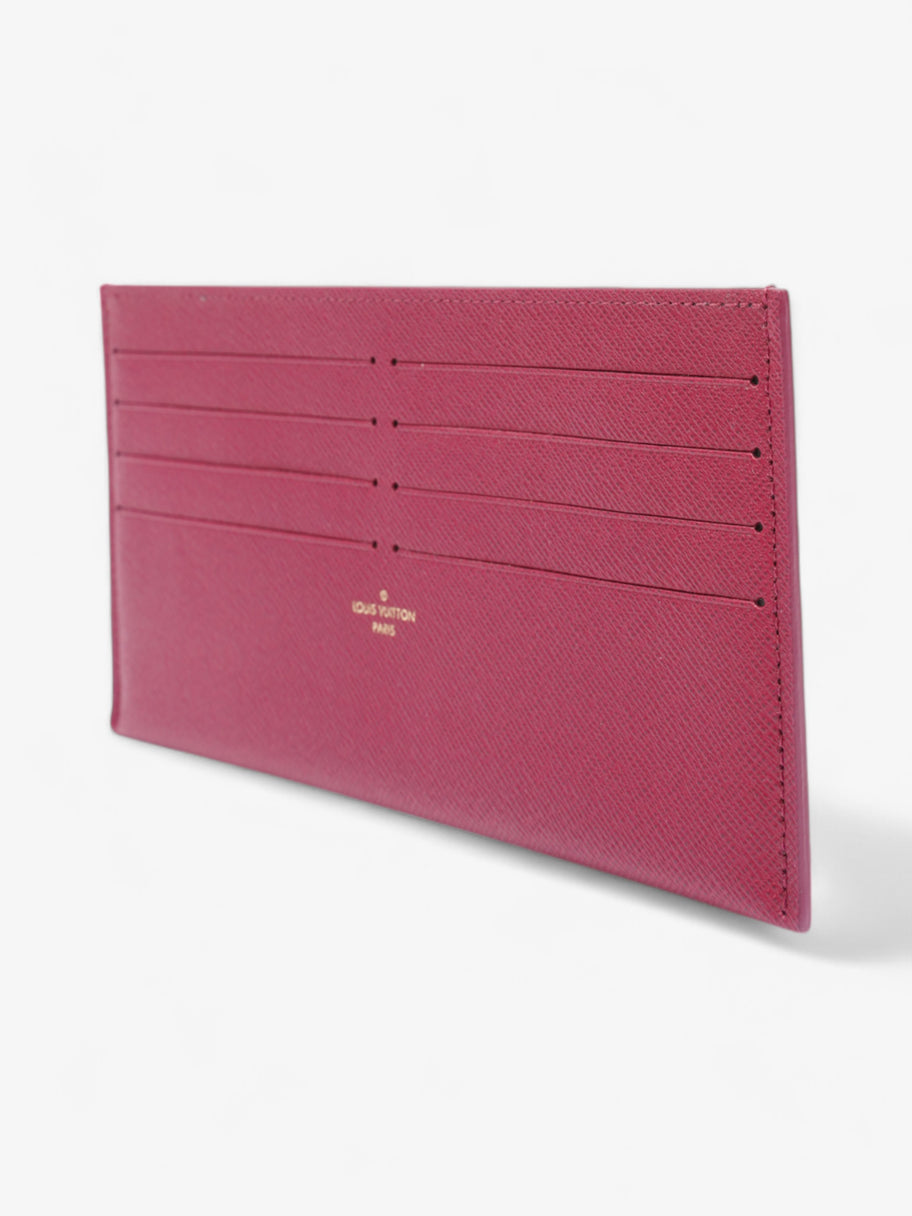 Louis Vuitton Felicie Card Holder Insert Fuschia Calfskin Leather Image 3