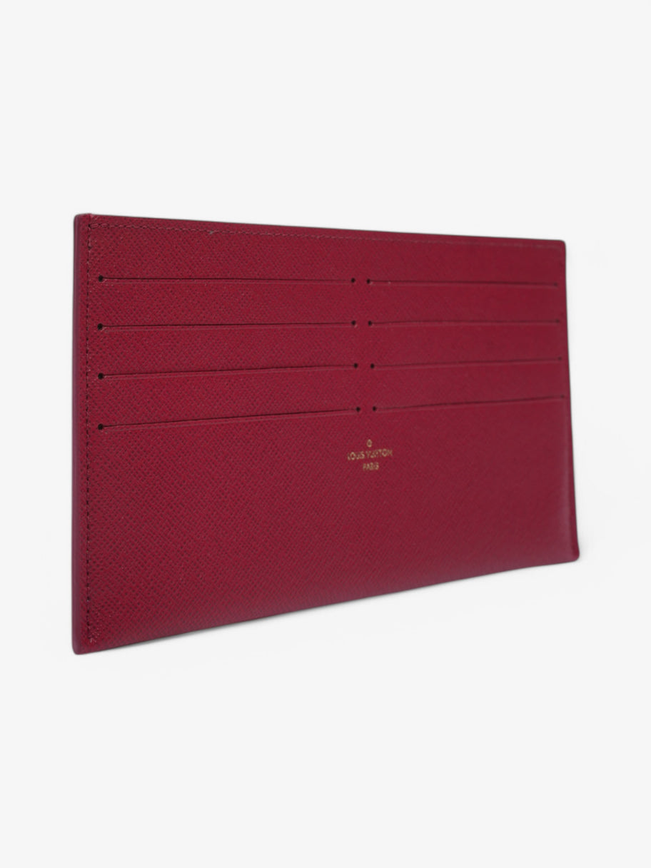 Louis Vuitton Felicie Card Holder Insert Fuschia Calfskin Leather Image 4