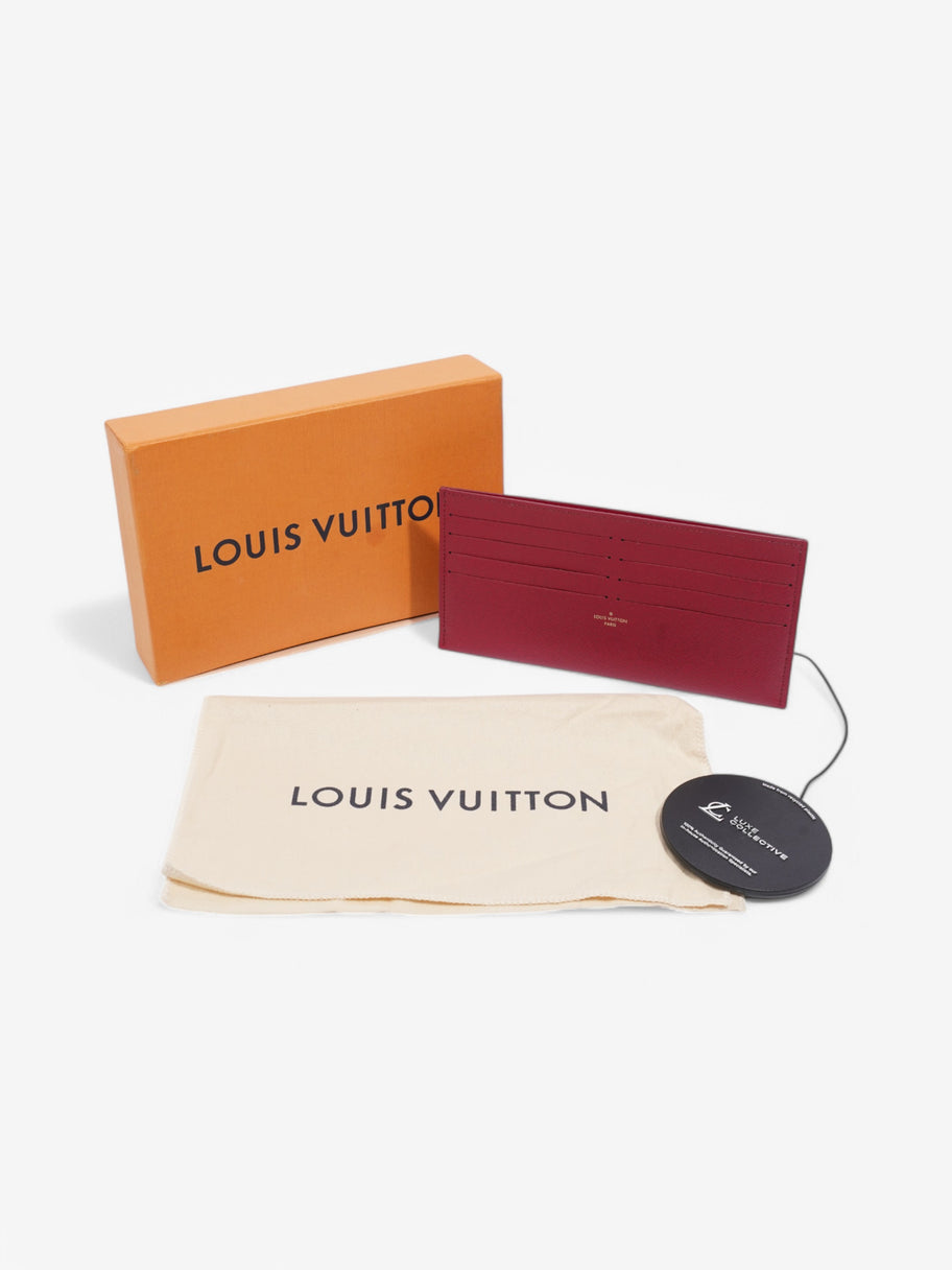 Louis Vuitton Felicie Card Holder Insert Fuschia Calfskin Leather Image 7