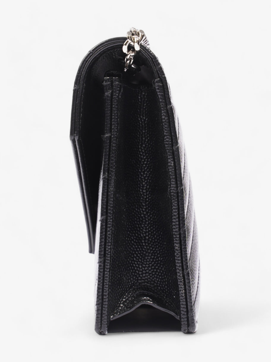 Saint Laurent Cassandre Envelope Chain Wallet Black Matelasse Leather Image 3