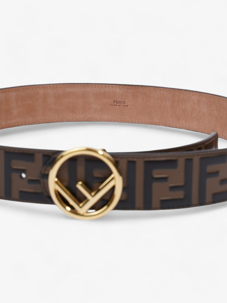 Fendi F is Fendi Belt Black / Brown Leather 85cm / 34