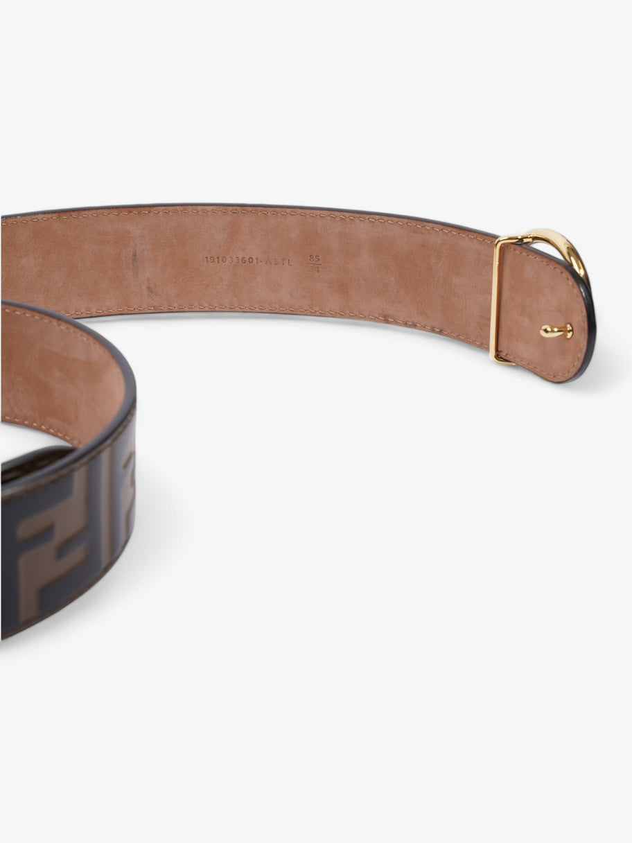 Fendi F is Fendi Belt Black / Brown Leather 85cm / 34