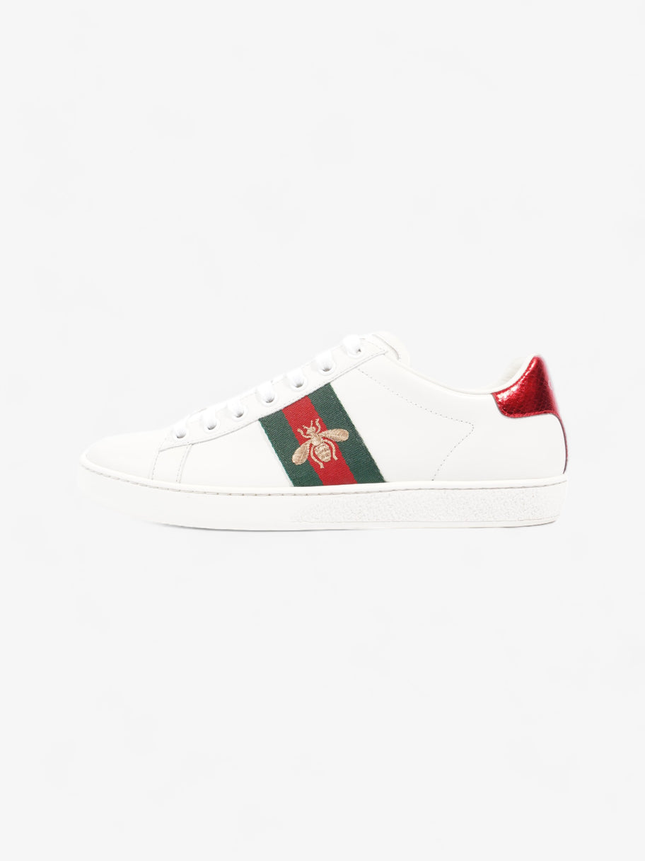 Gucci Ace Sneakers with Bee White / Green / Red Leather EU 37 UK 4 Image 5