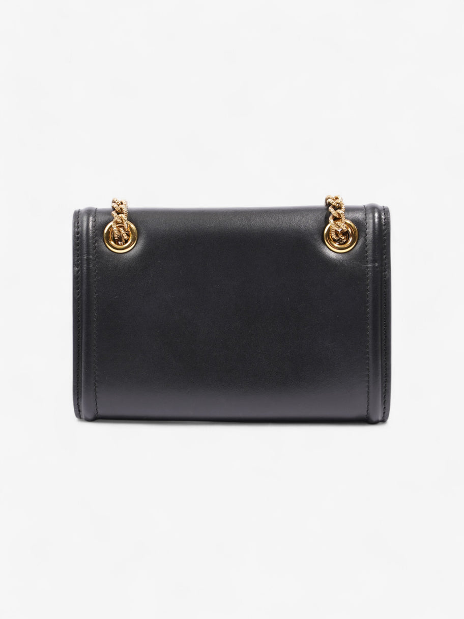 Dolce and Gabbana Devotion Bag Black Calfskin Leather Mini Image 4