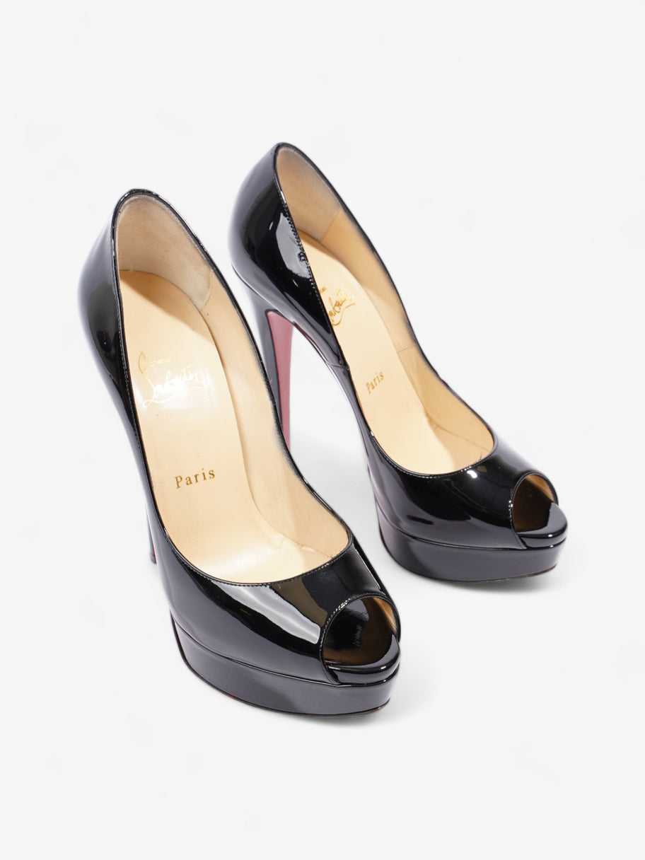 Christian Louboutin Lady Peep 150mm Black Patent Leather EU 39 UK 6 Image 2