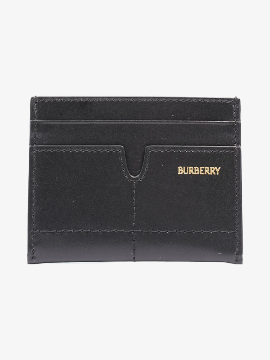 Burberry Snip Card Case Black Leather Image 1