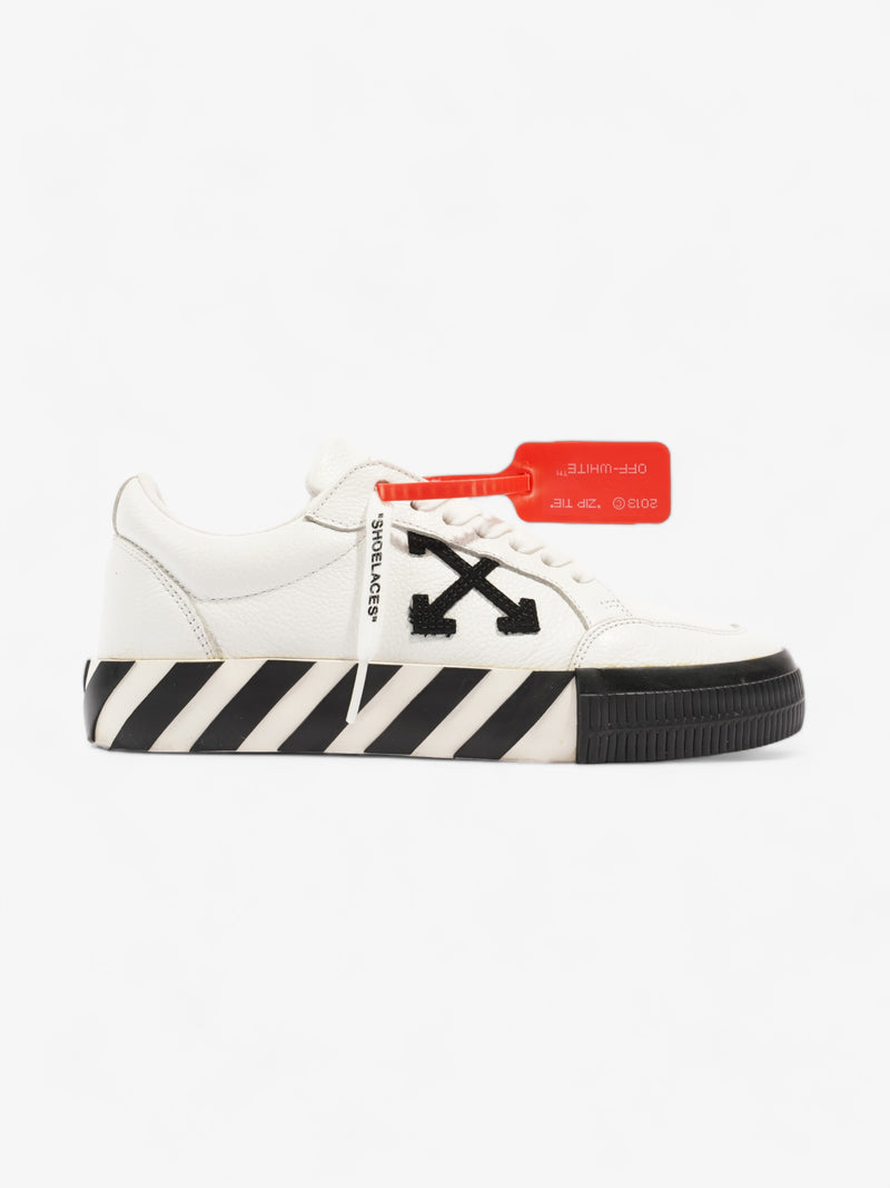  Off White Low Vulcanized White / Black Leather EU 38 UK 5