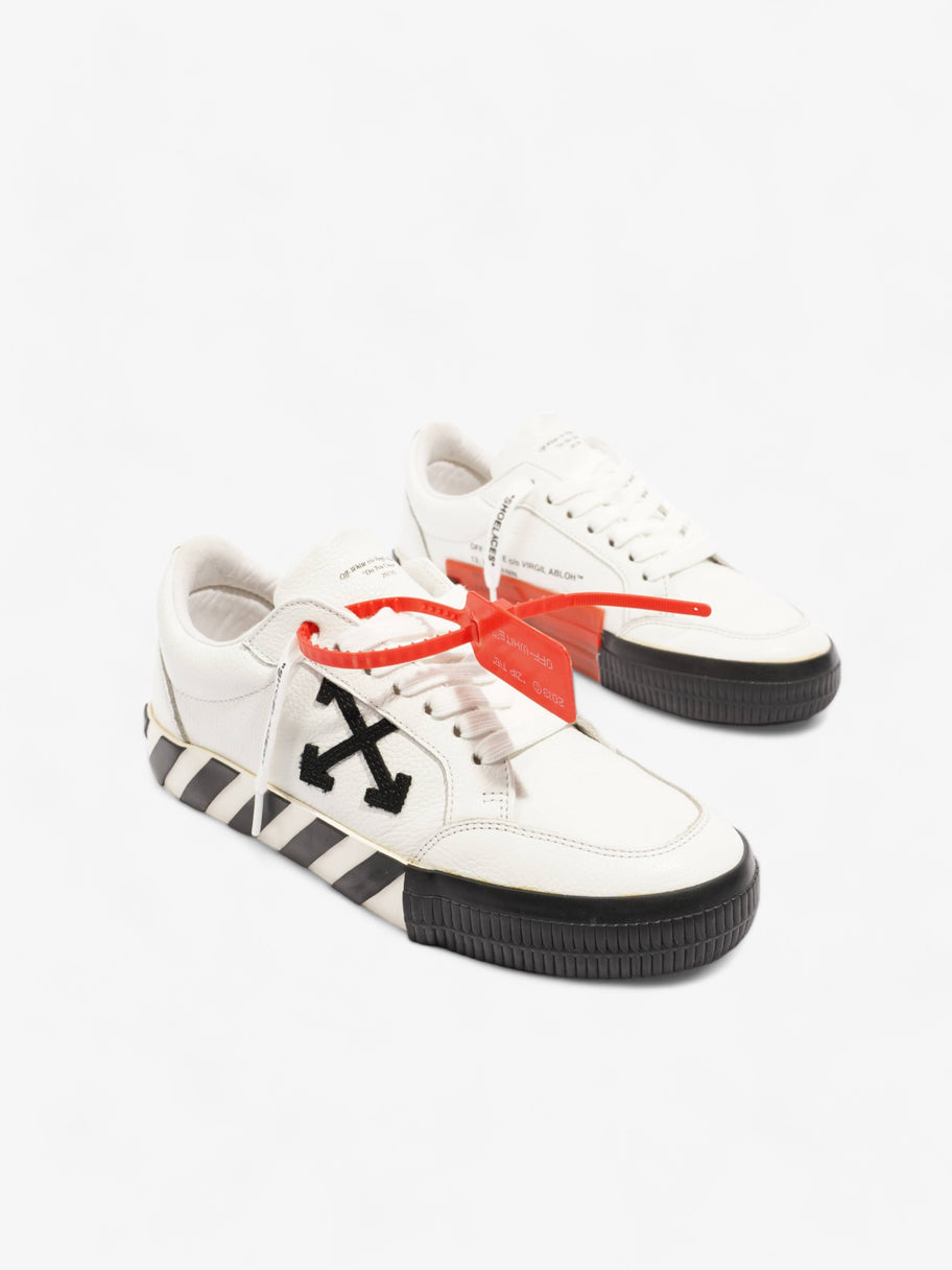 Off White Low Vulcanized White / Black Leather EU 38 UK 5 Image 2