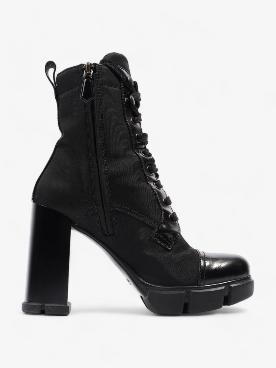 Prada Triangle Logo Boot 100 Black Re Nylon EU 37 UK 4 Image 4