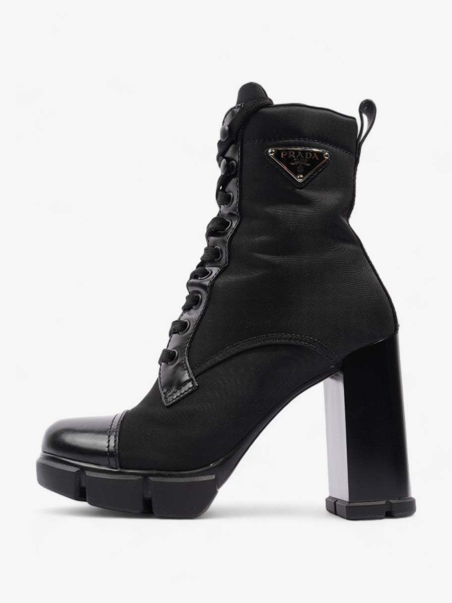 Prada Triangle Logo Boot 100 Black Re Nylon EU 37 UK 4 Image 5