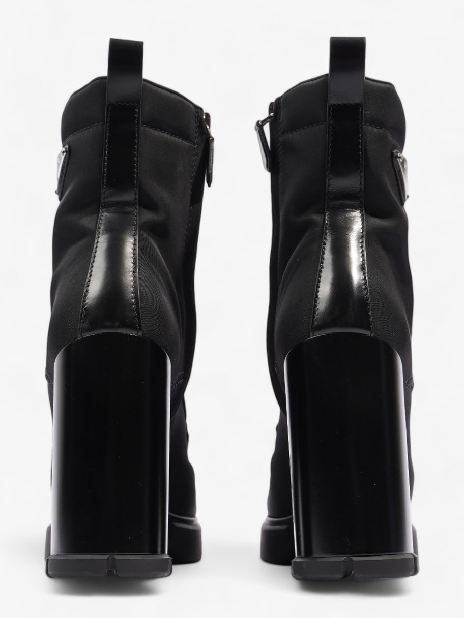 Prada Triangle Logo Boot 100 Black Re Nylon EU 37 UK 4 Image 6