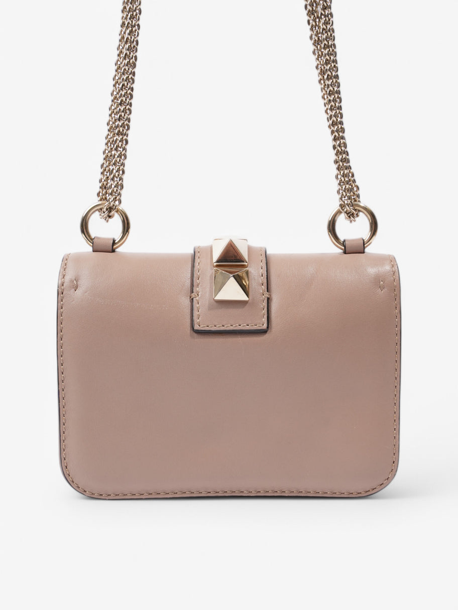 Valentino Rockstud Shoulder Bag Nude Leather Small Image 4