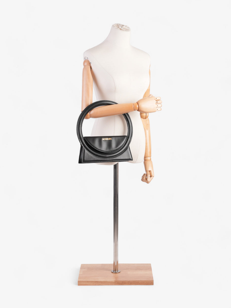 Jacquemus Le Sac Rond Black Leather Image 2