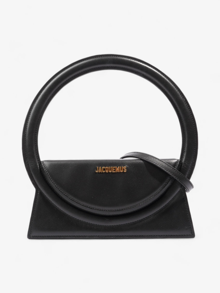 Jacquemus Le Sac Rond Black Leather Image 1