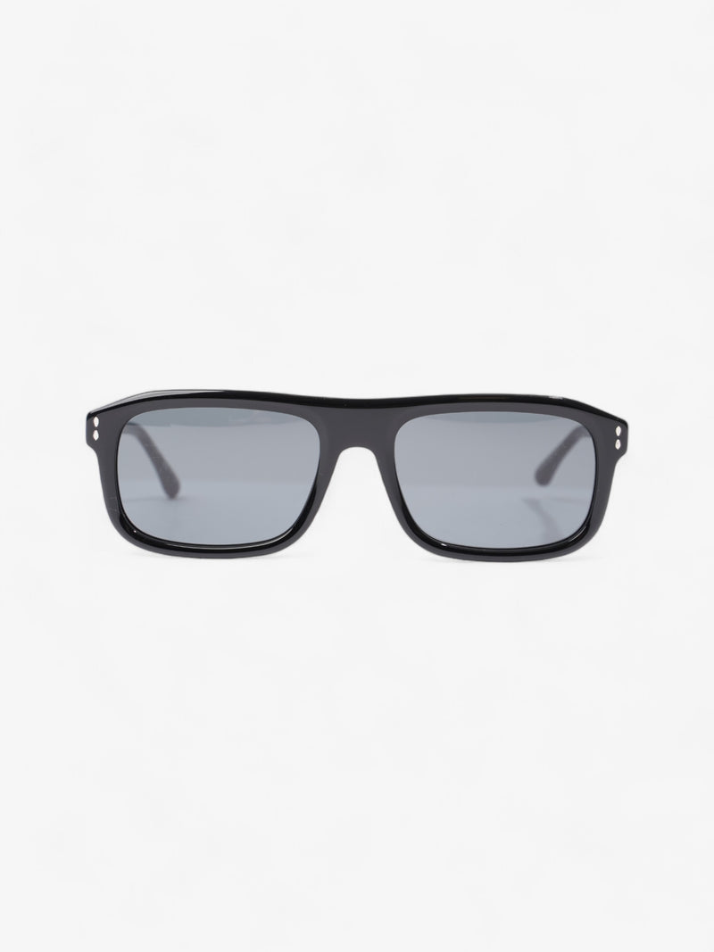  Isabel Marant Etoile Rectangular Sunglasses Black Acetate 145mm