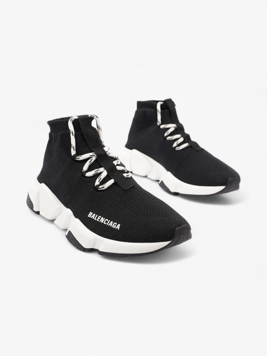 Balenciaga Speed Lace-Up Sneakers Black Knit EU 39 UK 6 Image 2