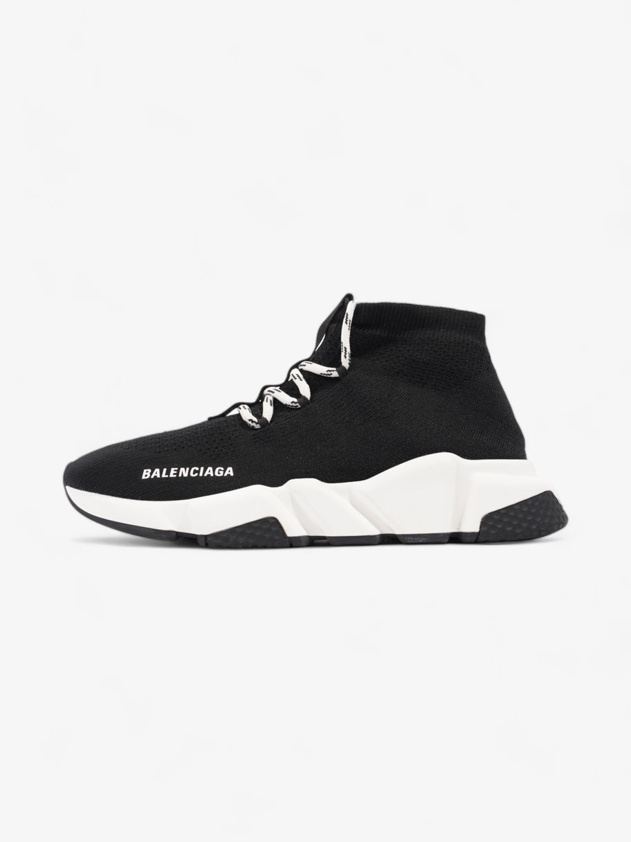 Balenciaga Speed Lace-Up Sneakers Black Knit EU 39 UK 6 Image 5