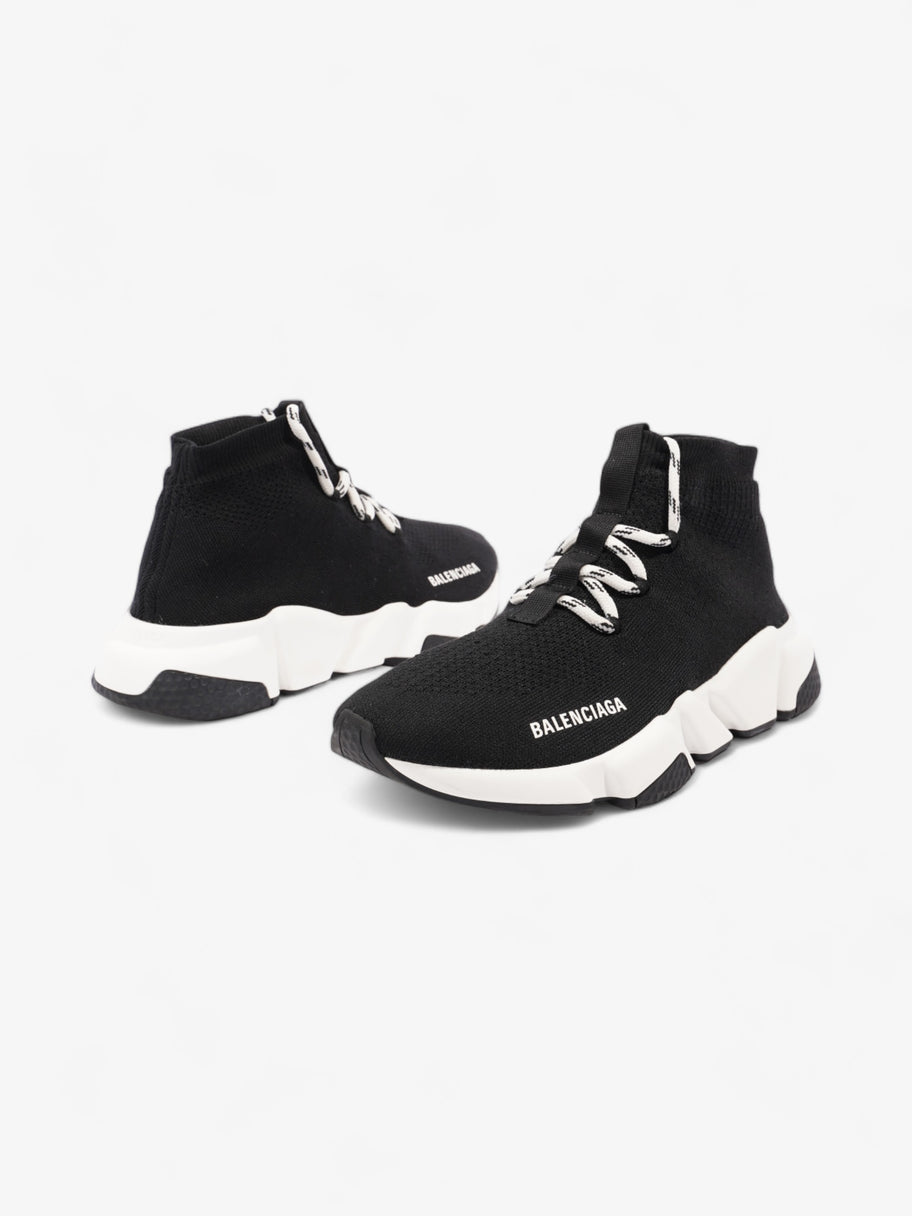 Balenciaga Speed Lace-Up Sneakers Black Knit EU 39 UK 6 Image 9