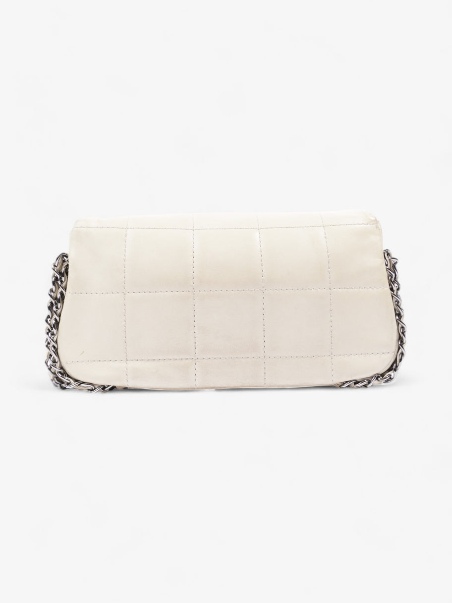 Chanel Chocolate Bar 5 Chain Bag Cream Lambskin Leather Image 4