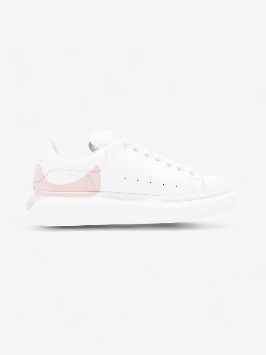 Alexander McQueen Oversized Drop Tab Sneakers White / Rose Quartz Leather EU 41 UK 8 Image 4