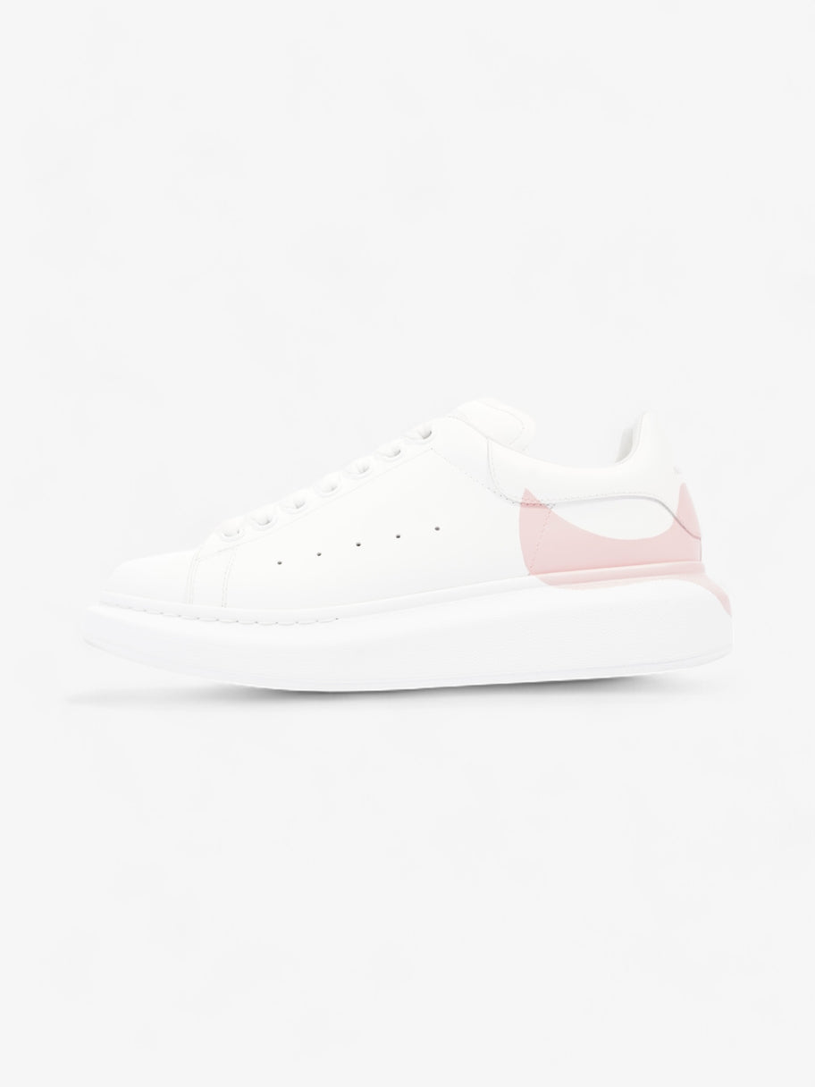 Alexander McQueen Oversized Drop Tab Sneakers White / Rose Quartz Leather EU 41 UK 8 Image 5