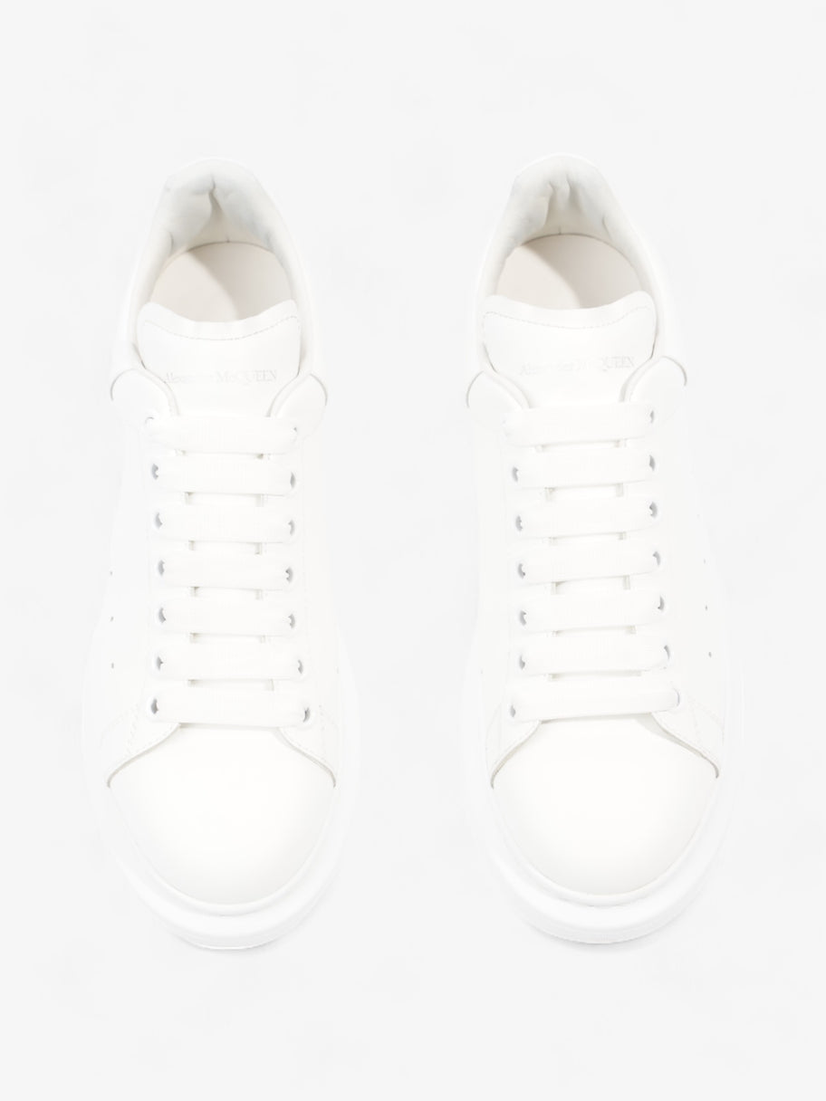 Alexander McQueen Oversized Drop Tab Sneakers White / Rose Quartz Leather EU 41 UK 8 Image 8