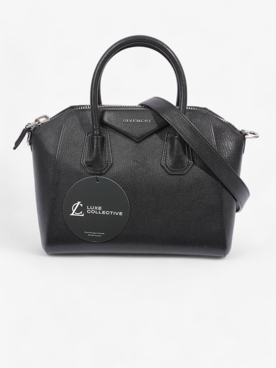 Antigona Black Grained Leather Small Image 10