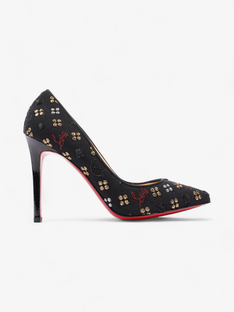 Christian Louboutin Pigalle Loubi In The Sky 100mm Black / Multicoloured Fabric EU 39 UK 6 Image 1