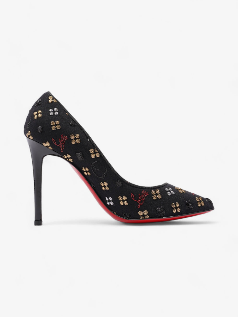 Christian Louboutin Pigalle Loubi In The Sky 100mm Black / Multicoloured Fabric EU 39 UK 6 Image 4