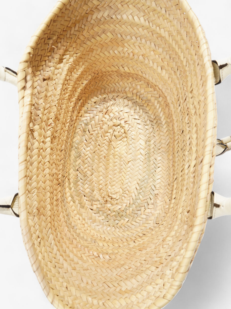 Chloe Marcie Basket White / Natural Raffia Medium Image 7