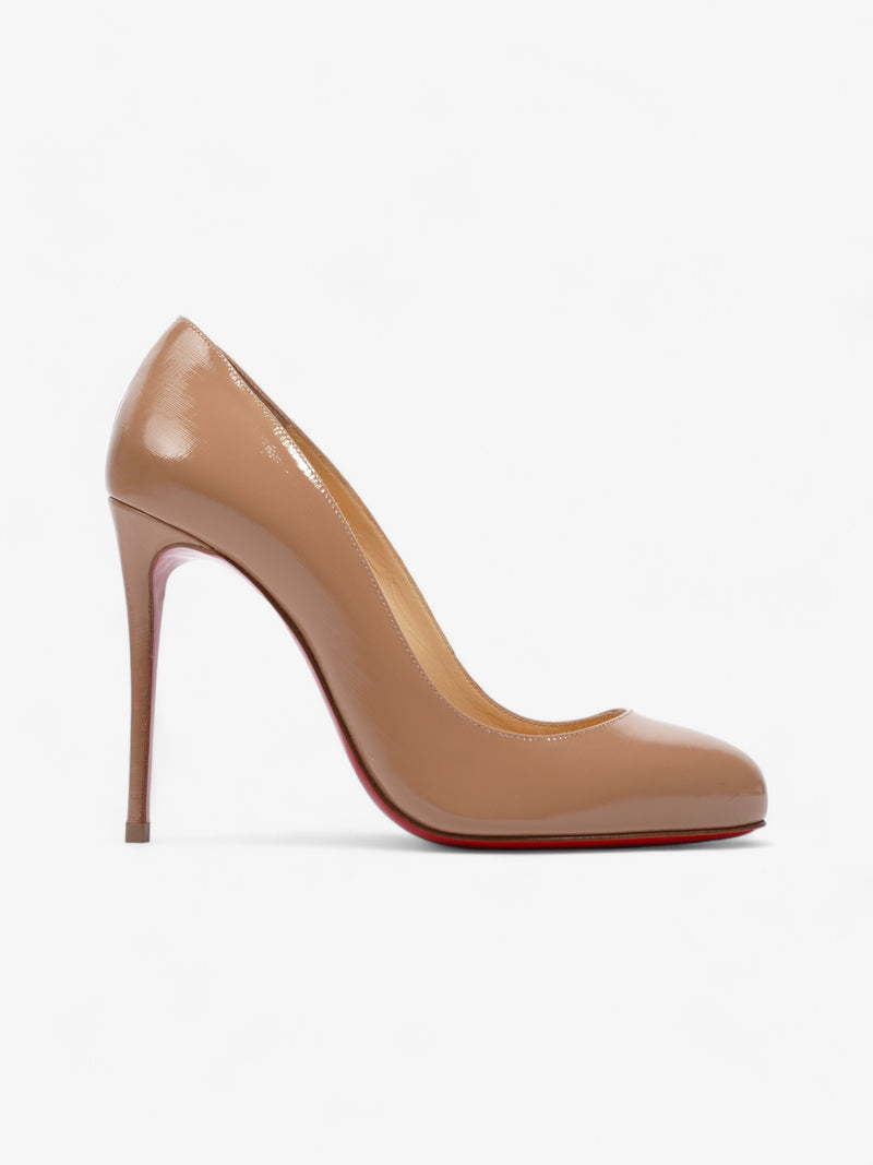  Christian Louboutin Dorissima 100 Nude Patent Leather EU 35.5 UK 2.5