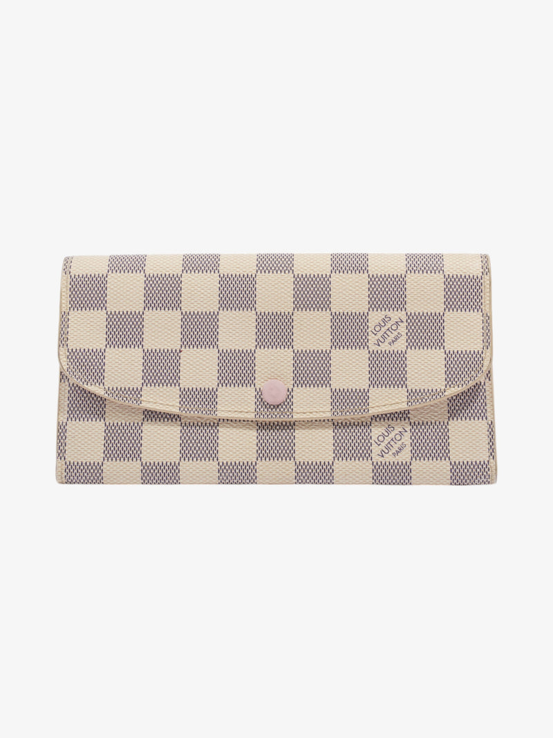  Louis Vuitton Emilie Wallet Damier Azur Coated Canvas