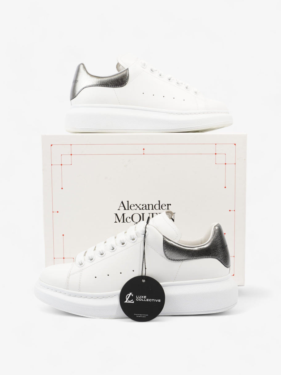 Alexander McQueen Oversized Sneakers White / Silver Leather EU 39 UK 6 Image 10