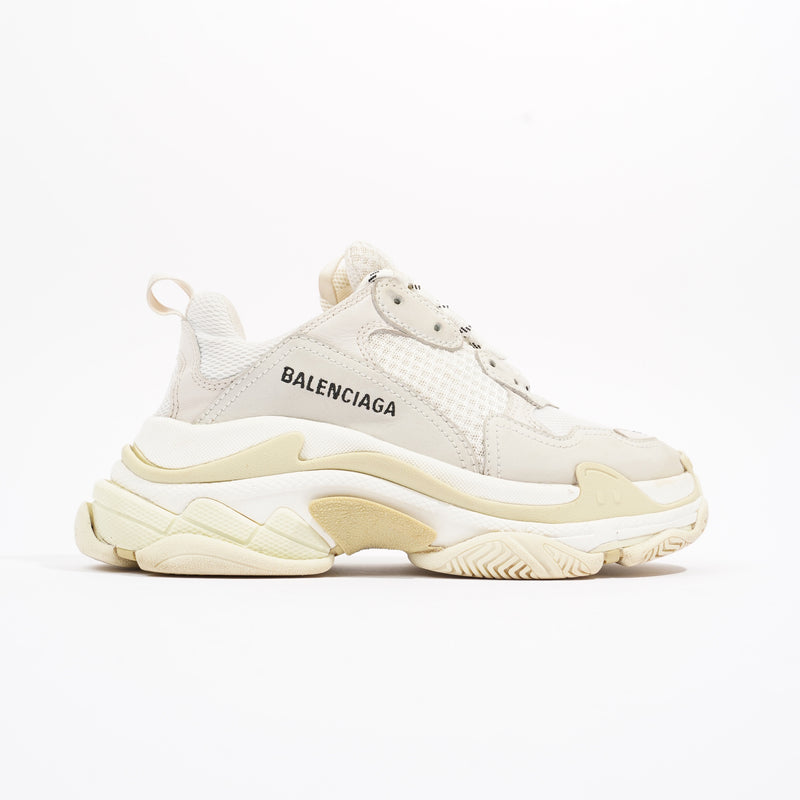  Triple S White / Cream Mesh EU 37 UK 4