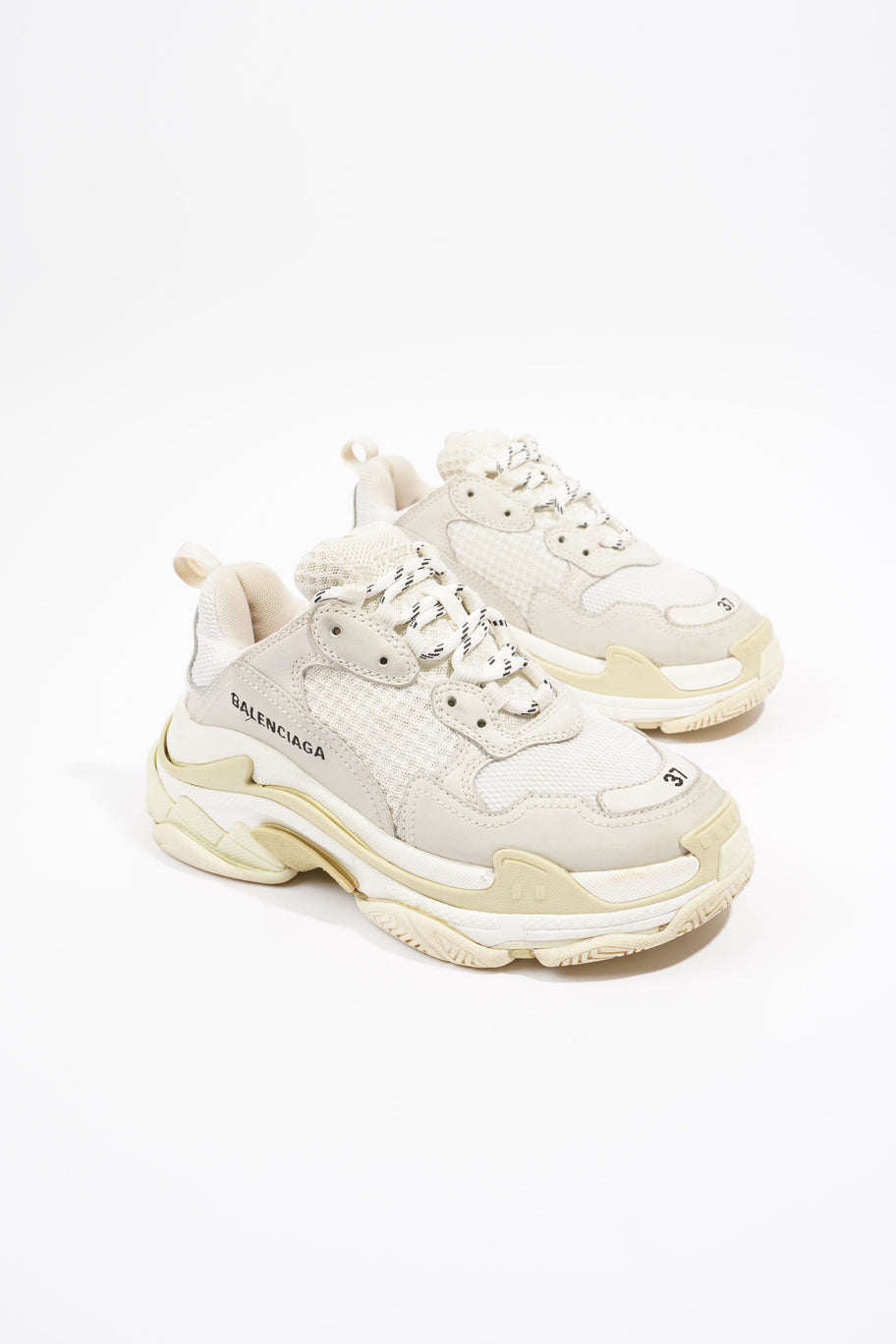 Triple S White / Cream Mesh EU 37 UK 4 Image 2