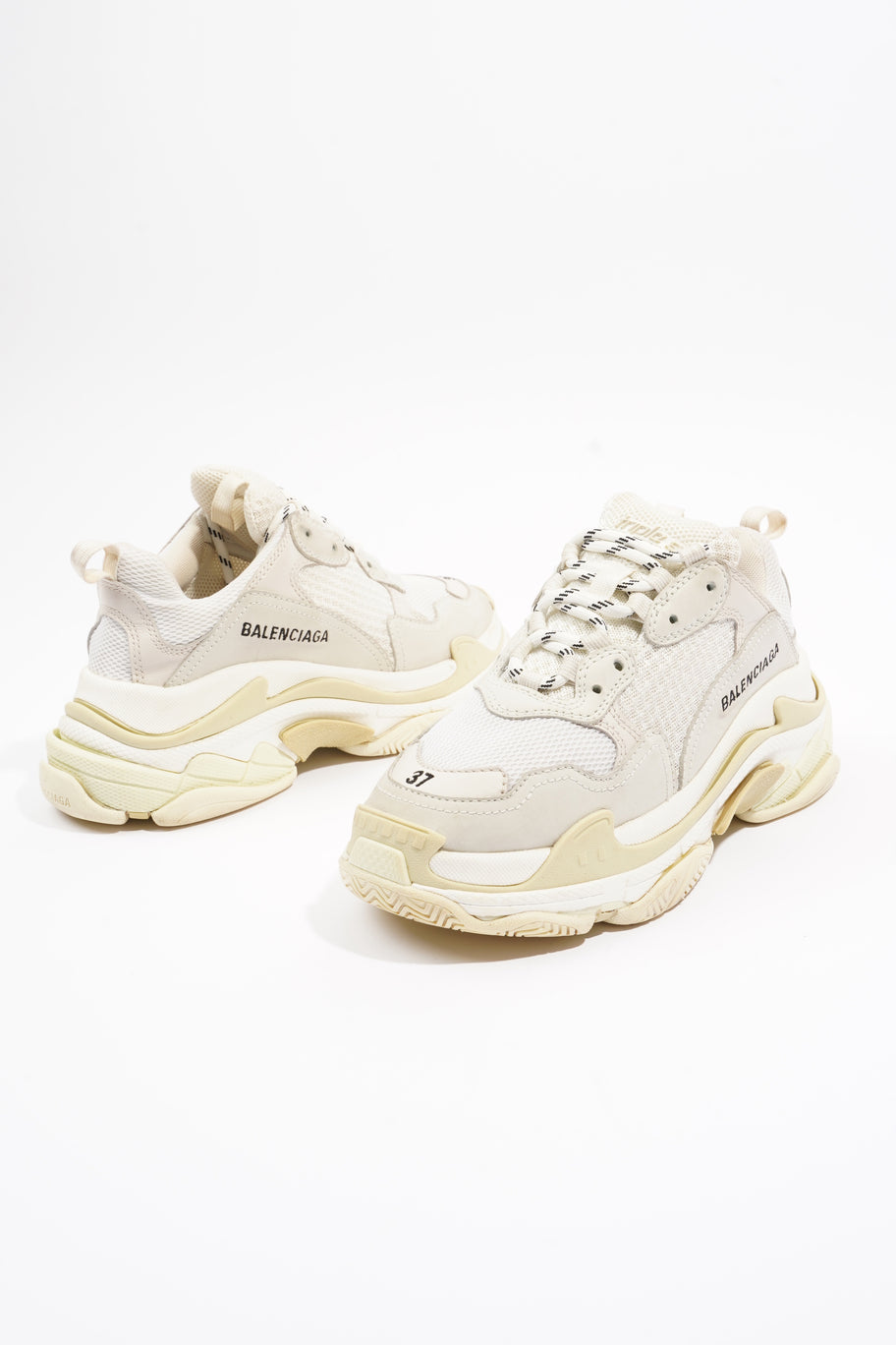 Triple S White / Cream Mesh EU 37 UK 4 Image 9