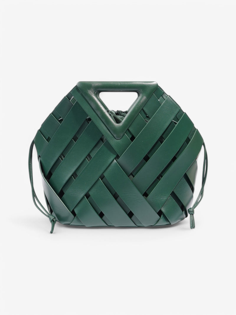  Bottega Veneta Triangle Basket Green Leather