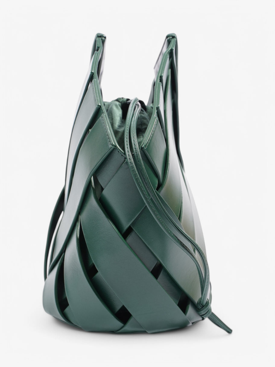 Bottega Veneta Triangle Basket Green Leather Image 3